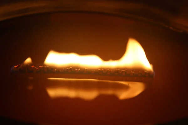 Romantic Burning Candles — Stock Photo, Image