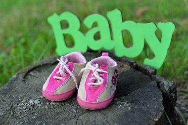 Yeni doğan için küçük Ayakkabı