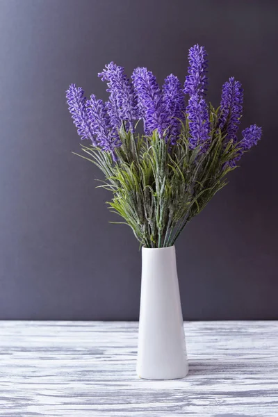 vase with flowers purple lilac lavender