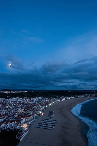 Nazare, bir sörf cenneti kasaba geceleri - Nazare, Portekiz