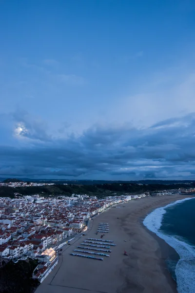 Nazare, bir sörf cenneti kasaba geceleri - Nazare, Portekiz