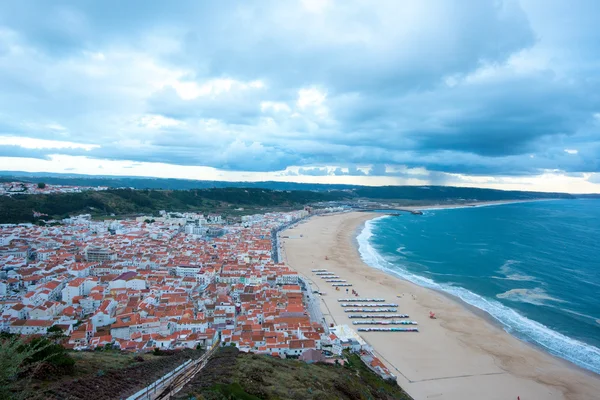 Nazare, surfing miasto paradise - Nazare, Portugalia — Zdjęcie stockowe