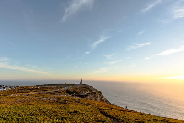 Cabo da Roca (Cape Roca) Batı Portekiz Atlantik kıyılarının görünümü — Stok fotoğraf