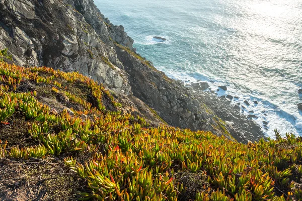 Utsikt över Cabo da Roca (kap Roca), Portugal, fastlandet Europas västligaste punkt. — Stockfoto