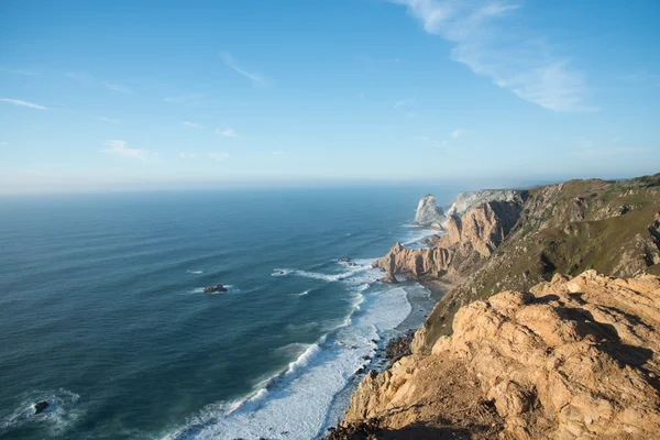 Utsikt över Cabo da Roca (kap Roca), Portugal, fastlandet Europas västligaste punkt. — Stockfoto