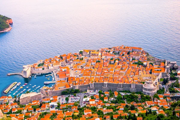 Dubrovnik old city top view in Croatia