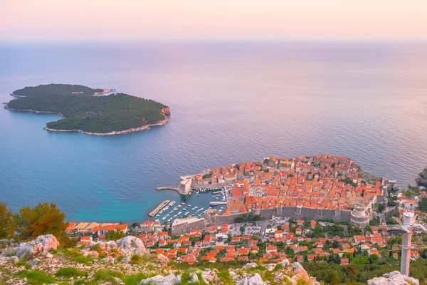 Hırvatistan Dubrovnik eski şehir Üstten Görünüm