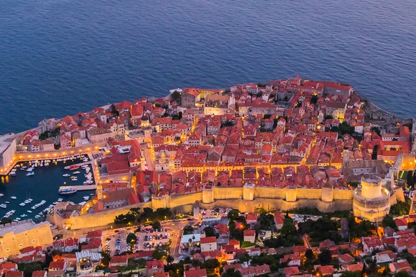 Dubrovnik'in Hırvatistan aydınlatma