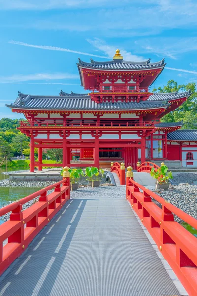 Uji, Kjóto, Japonsko na Byodo-in je Phoenix hala — Stock fotografie