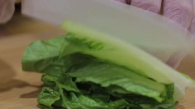 Kadının kesme sebze eller