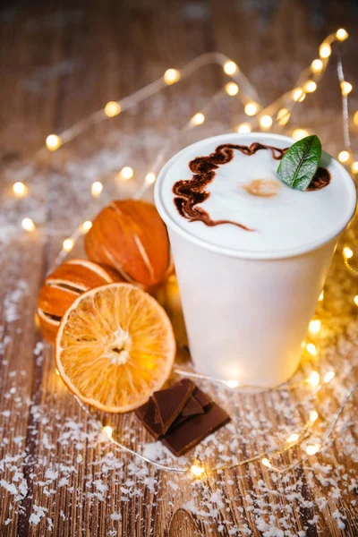 Kaffee-Cocktail mit Schokolade — Stockfoto
