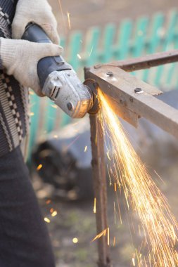 Açı değirmeni Sparks eski Metal