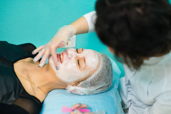 Medical cosmetology of mask application