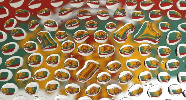 Bulgaristan bayrağı su damla gördüm