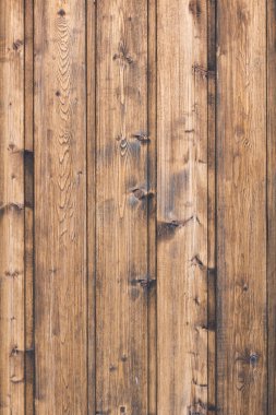 Brown vintage vertical natural wood planks. Modern trendy texture background