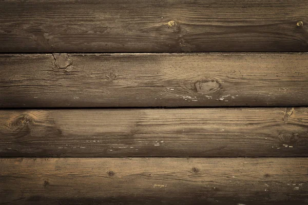 Pared de viejas tablas rústicas horizontales marrones con pintura pelada. Fondo moderno abstracto de textura de madera de moda — Foto de Stock