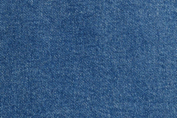 蓝色斜纹棉布的顶视图 摘要现代流行面料质感背景 — 图库照片