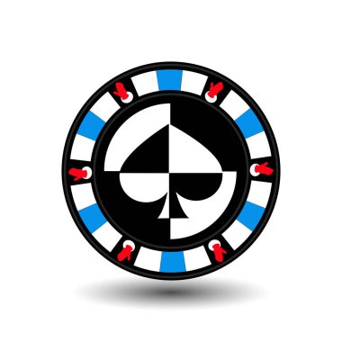 çip poker casino yılbaşı yeni yıl. Simge vektör çizim Eps 10 beyaz arka plan ayrı kolay. siteleri, tasarım, Dekorasyon, yazdırma için kullanın. Kürek yan ortasında