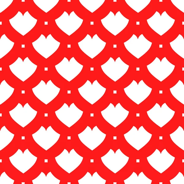Patrón sin costuras. EPS 10 ilustración vectorial. utilizado para la impresión, sitios web, diseño, decoración, interior, telas, etc. corazón traje de póquer rojo y blanco . — Vector de stock