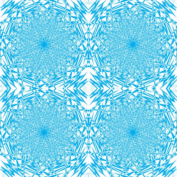 Vektor ein nahtloses Beispiel für blaue und weiße Farbe, Stücke mozayka es gebrochen ist, Splitter — Stockvektor