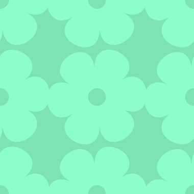 Parlak sorunsuz soyut geometrik desen. Çiçek, daire. Gama yeşil. İllüstrasyon vektör. Site, baskı, kağıt, kumaş, Dekorasyon, tasarım, vb için kullanın. EPS 10