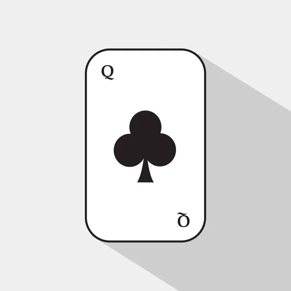 Cartão de poker. Agarrem-se bem. fundo branco para ser facilmente separável . — Vetor de Stock