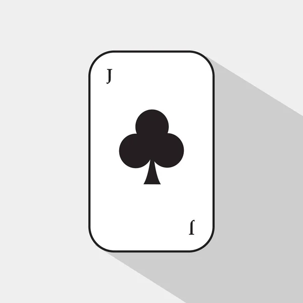 Cartão de poker. CLUBE DE JOKER. fundo branco para ser facilmente separável . — Vetor de Stock