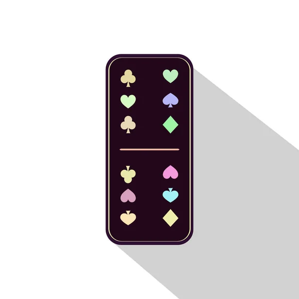Obrázek ikony Domino různé šest- — Stockový vektor
