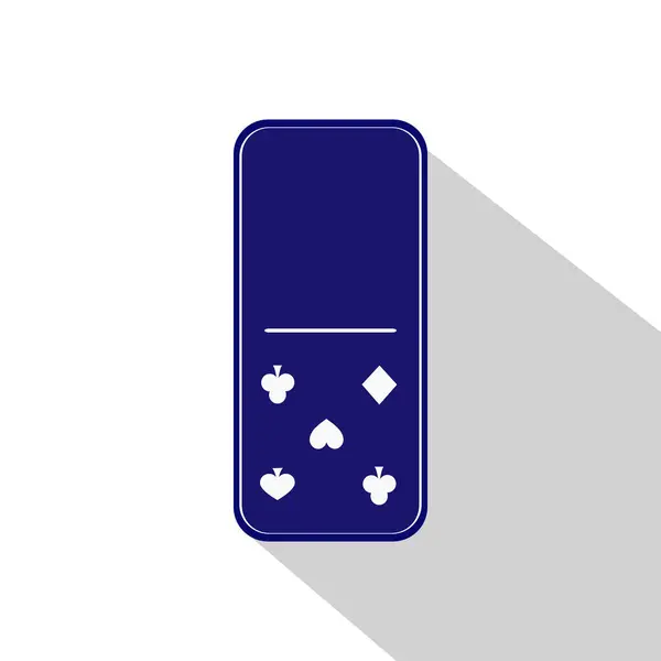 Domino ikon illustration Assorted noll - fem — Stock vektor
