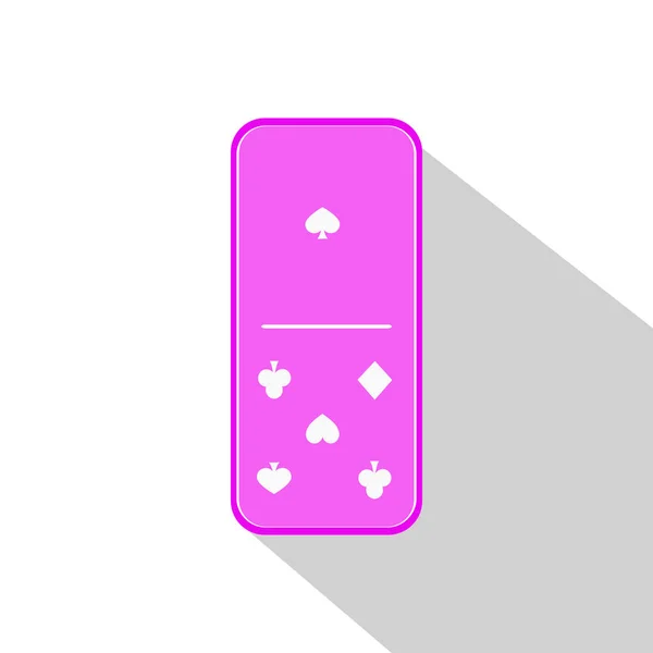 Domino ikon illusztráció, vegyes egy-öt — Stock Vector
