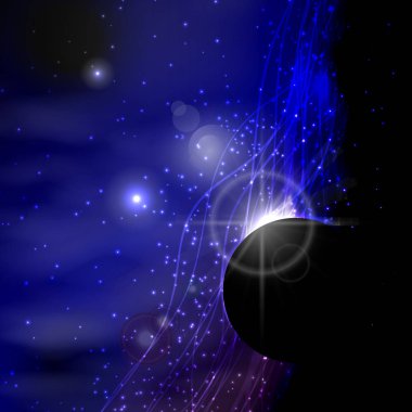 alanı. Gezegen flash. İllüstrasyon