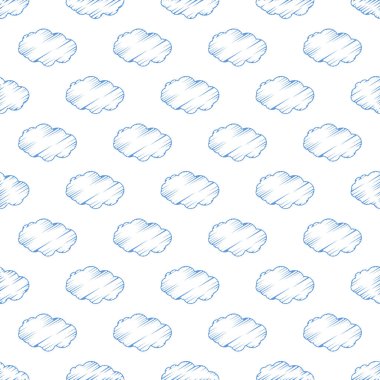 bulut. seamless modeli. çocuk s illüstrasyon