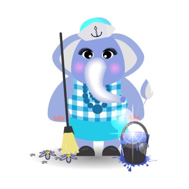 Fil üzerinde beyaz bir arka plan temizleme