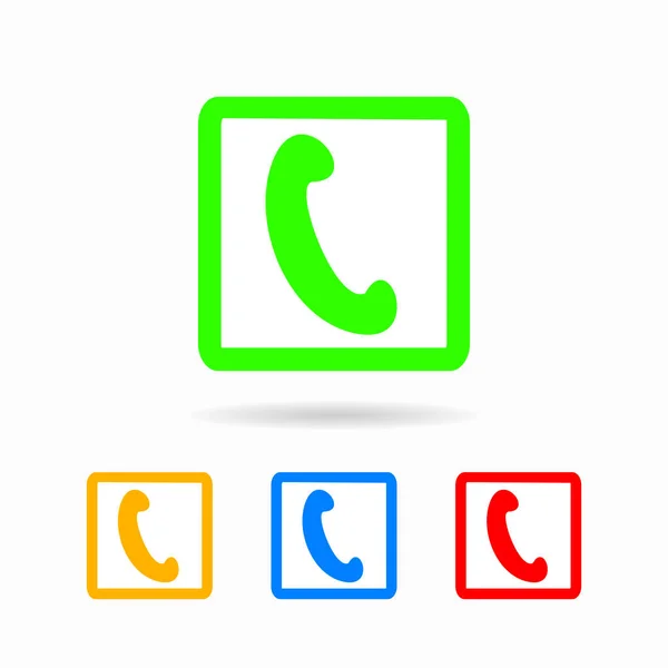 Telefoonpictogram. geïsoleerd op witte achtergrond — Stockvector