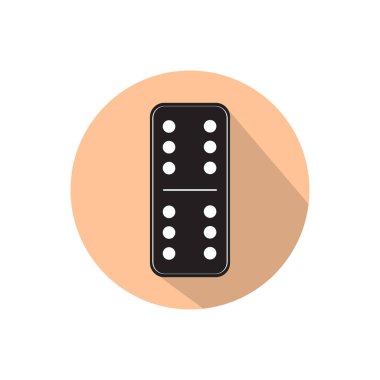 Domino. Beyaz arka plan üzerinde izole