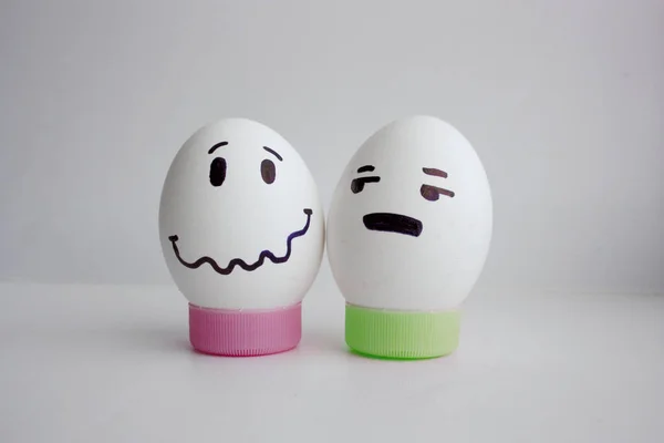 Eieren vrolijk gesprek — Stockfoto
