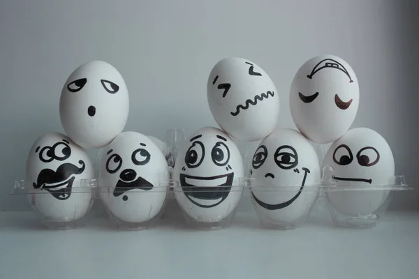 Los huevos de Pascua son blancos — Foto de Stock