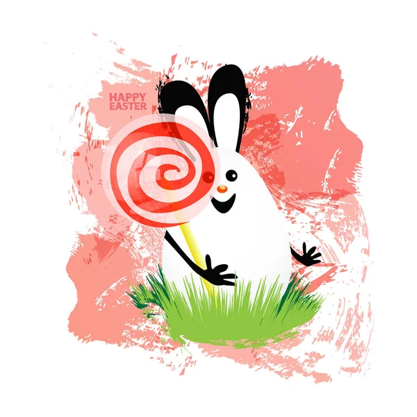 Osterillustration für Ihr Design Ei-Hase — Stockvektor