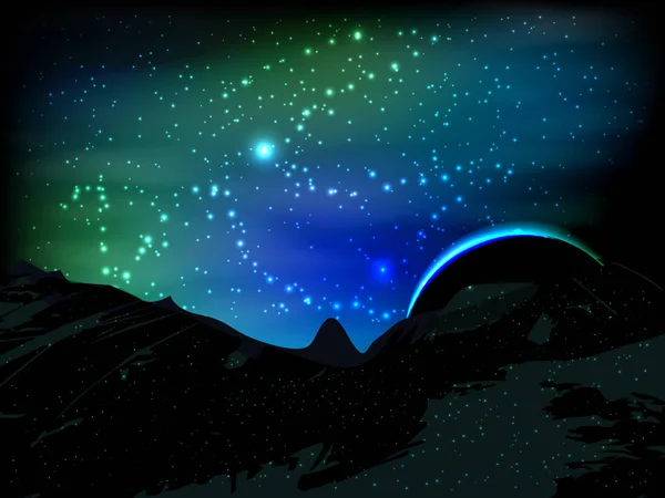 space. Vector illustration for your design. Beautiful, fantastic and magical.
