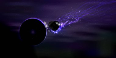 Cosmos parlak. Tasarım doku için duvar kağıdı
