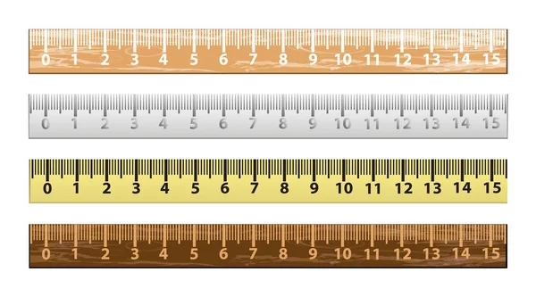 Ställ linjalen centimeter illustrationer för din design — Stock vektor