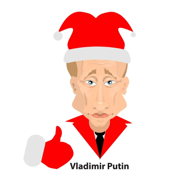 Vladimir Putin adalah presiden Rusia - Stok Vektor