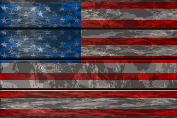 7 月 4 日の。独立記念日。米国の図 — ストックベクタ