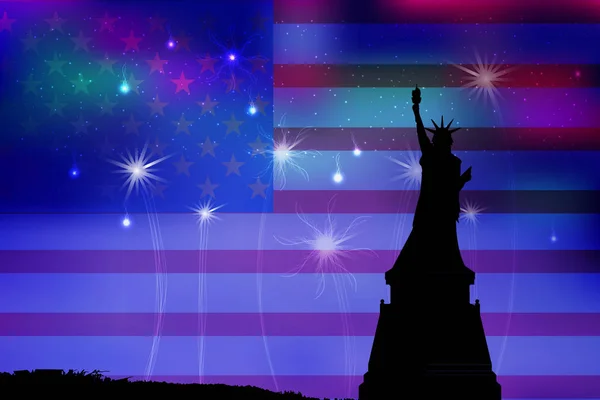 День независимости США. Иллюстрация, вектор — стоковый вектор