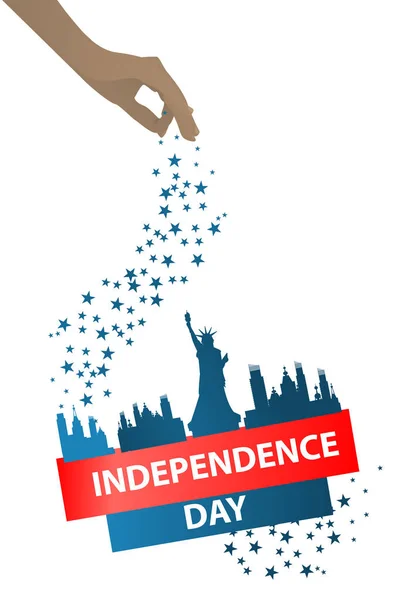 Independence day usa, vector. Illustration design. — Stock Vector