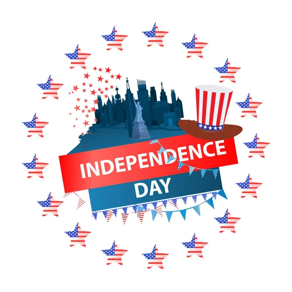 Independence day usa, vector. Illustration design. — Stock Vector