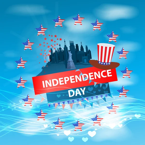 Independence day usa, vector. Illustration design. — Stock Vector