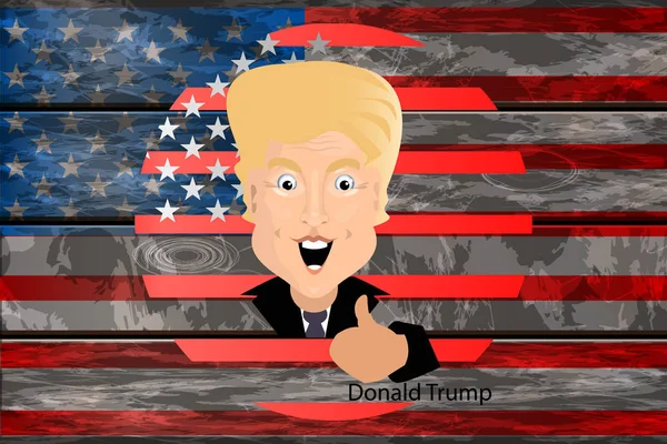 Donald Trump prezydent Stanów Zjednoczonych — Wektor stockowy