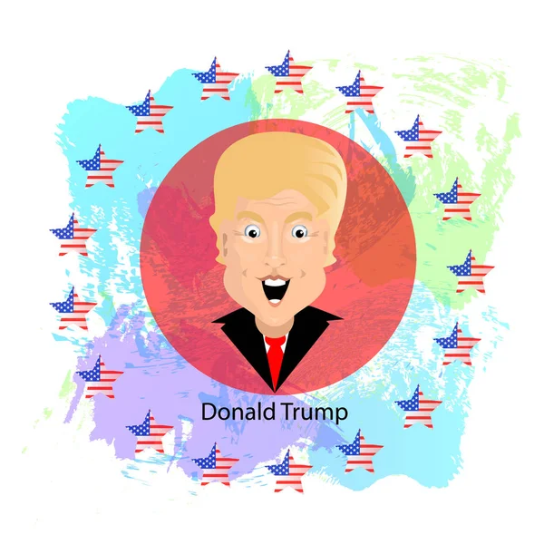 Donald trump präsident der vereinigten staaten — Stockvektor