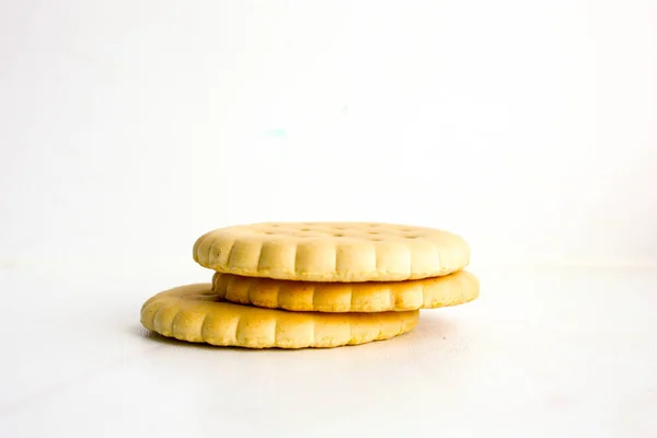 饼干围绕小麦。饼干。照片 — 图库照片